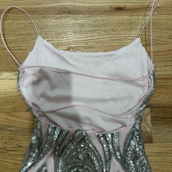 Windsor Formal/Dance Dress Pink and Silver - Picture 3 of 4